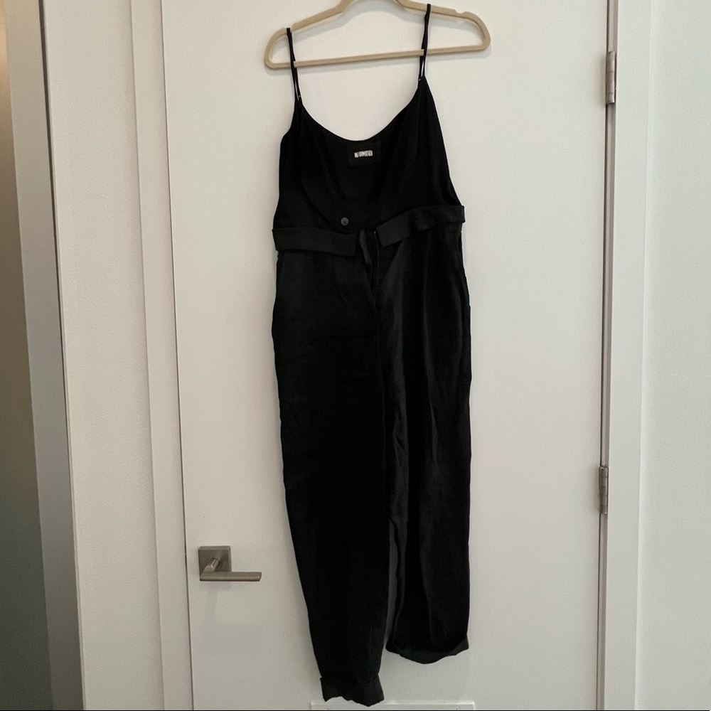 Reformation black jumpsuit size 6